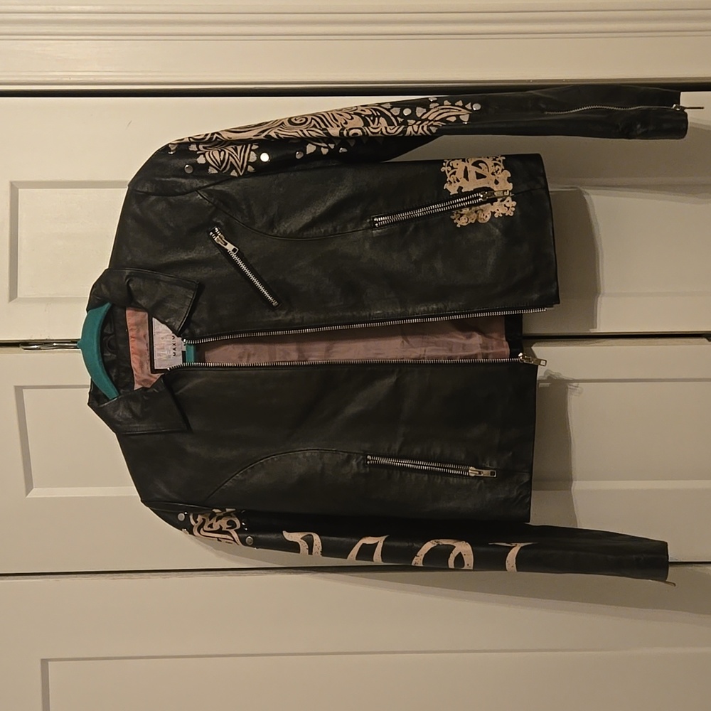 Womens Wilson's Leather Maxima Rocker Jacket Size Medium